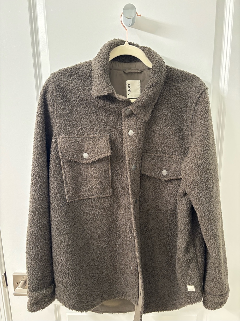 Vuori Women's Dark Brown Teddy Sherpa Jacket
